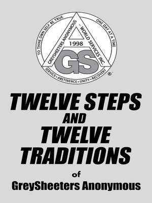 cover image of Twelve Steps and Twelve Traditions of Greysheeters Anonymous
